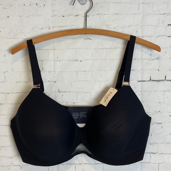 Soma NWT Bodify Perfect Coverage Bra 40DDD Black T-Shirt Underwire Adjustable - Picture 4 of 16